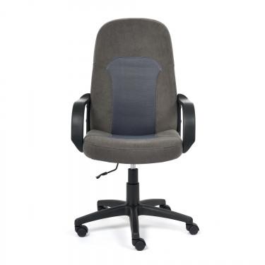 Кресло Tetchair PARMA флок/ткань, серый, 29/TW-12
