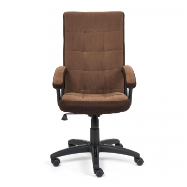 Кресло Tetchair TRENDY флок/ткань, коричневый, 6/TW-24