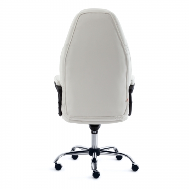 Кресло Tetchair BOSS Lux кож/зам, белый, 36-01/36-01/06