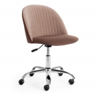 Кресло Tetchair MELODY ткань/флок, коричневый/бежевый, Orleans D6/7