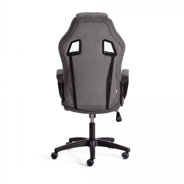Кресло Tetchair DRIVER 22 флок/ткань, серый/серый, 29/TW-12
