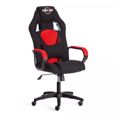 Кресло Tetchair DRIVER 22 ткань, черный/красный, 2603/TW-08