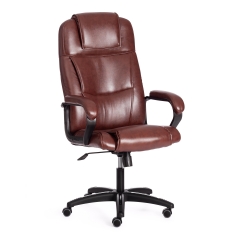 Кресло BERGAMO 22 кож/зам, коричневый, 2 TONE