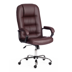 Кресло СН9944 22 хром кож/зам, коричневый, 36-36