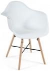 Кресло Tetchair CINDY EAMES mod. 919 Белый/white with natural legs