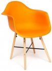 Кресло Tetchair CINDY EAMES mod. 919 Оранжевый/orange with natural legs