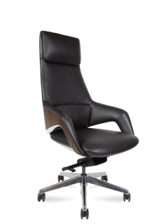 Кресло руководителя Шопен FK 0005-A* BLACK LEATHER