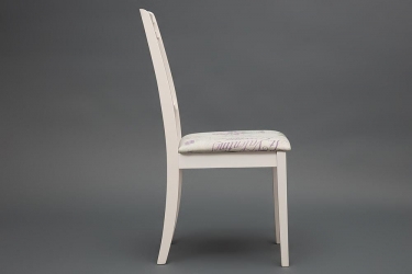 Стул Tetchair Picasso PC-SC дерево гевея, 45х53х97см, ivory white слоновая кость 2-5, Ткань Прованс 13