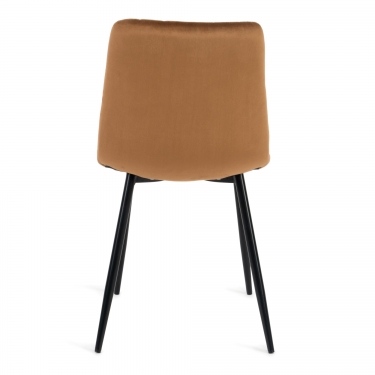 Стул Tetchair DUBLIN mod. 7066 металл,ткань, 45 х 56 х 88 х 51 см, коричневый вельвет/черный, G062-61