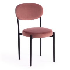 Кресло BREMO mod. 708 ткань/металл, 58х55х83 см, высота до сиденья 48 см, коричневый barkhat 12/черный