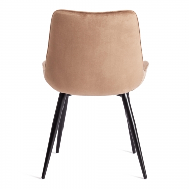 Стул Tetchair ABRUZZO mod. 8060 металл/вельвет, 52 х 63 х 85 см, коричневый HLR11/черный