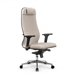 Кресло руководителя Metta L 1m 38К2/2D Infinity Easy Clean MPES Комплект 3 Светло-бежевое