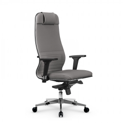 Кресло руководителя Metta L 1m 38К2/2D Infinity Easy Clean MPES Комплект 3 Серое