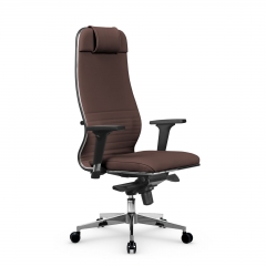 Кресло руководителя Metta L 1m 38К2/2D Infinity Easy Clean MPES Комплект 3 Темно-коричневое