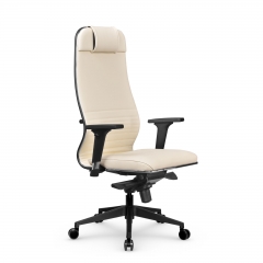 Кресло руководителя Metta L 1m 38К2/2D Infinity Easy Clean MPES Комплект 4 Молочное