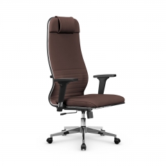 Кресло руководителя Metta L 1m 38К2/2D Infinity Easy Clean MPES Комплект 5 Темно-коричневое