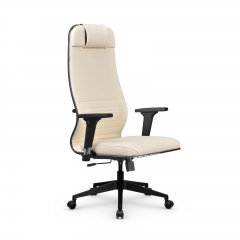 Кресло руководителя Metta L 1m 38К2/2D Infinity Easy Clean MPES Комплект 8 Молочное