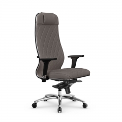 Кресло руководителя Мetta L 1m 40M/2D Infinity Easy Clean MPES Комплект 1 Серое