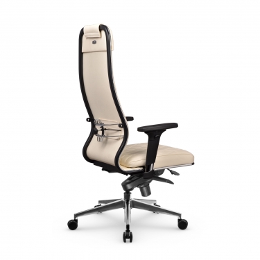 Кресло руководителя Метта Мetta L 1m 40M/2D Infinity Easy Clean MPES Комплект 2 Молочное