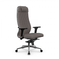 Кресло руководителя Мetta L 1m 40M/2D Infinity Easy Clean MPES Комплект 2 Серое