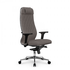 Кресло руководителя Мetta L 1m 40M/2D Infinity Easy Clean MPES Комплект 3 Серое