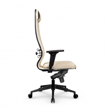 Кресло руководителя Метта Мetta L 1m 40M/2D Infinity Easy Clean MPES Комплект 4 Молочное