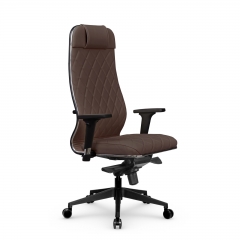 Кресло руководителя Мetta L 1m 40M/2D Infinity Easy Clean MPES Комплект 4 Темно-коричневое
