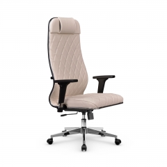 Кресло руководителя Мetta L 1m 40M/2D Infinity Easy Clean MPES Комплект 5 Светло-бежевое