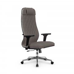 Кресло руководителя Мetta L 1m 40M/2D Infinity Easy Clean MPES Комплект 5 Серое