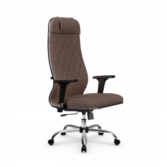 Кресло руководителя Мetta L 1m 40M/2D Infinity Easy Clean MPES Комплект 7 Светло-коричневое