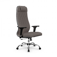 Кресло руководителя Мetta L 1m 40M/2D Infinity Easy Clean MPES Комплект 7 Серое