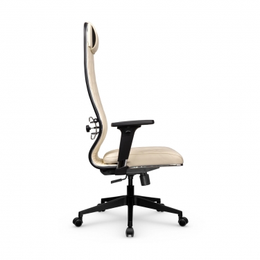 Кресло руководителя Метта Мetta L 1m 40M/2D Infinity Easy Clean MPES Комплект 8 Молочное