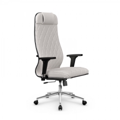 Кресло руководителя Мetta L 1m 40M/2D Infinity Easy Clean MPES Комплект 9 Белое