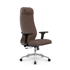 Кресло руководителя Мetta L 1m 40M/2D Infinity Easy Clean MPES Комплект 9 Светло-коричневое
