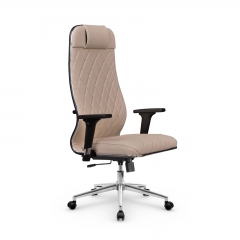 Кресло руководителя Мetta L 1m 40M/2D Infinity Easy Clean MPES Комплект 9 Темно-бежевое