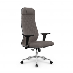 Кресло руководителя Мetta L 1m 40M/2D Infinity Easy Clean MPES Комплект 10 Серое