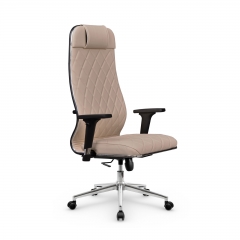 Кресло руководителя Мetta L 1m 40M/2D Infinity Easy Clean MPES Комплект 10 Темно-бежевое