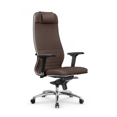 Кресло руководителя Мetta L 1m 38K2/4D Infinity Easy Clean MPES Комплект 1 Светло-коричневое