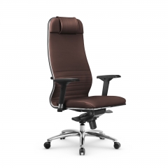 Кресло руководителя Мetta L 1m 38K2/4D Infinity Easy Clean MPES Комплект 1 Темно-коричневое