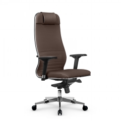 Кресло руководителя Мetta L 1m 38K2/4D Infinity Easy Clean MPES Комплект 3 Светло-коричневое