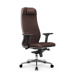 Кресло руководителя Мetta L 1m 38K2/4D Infinity Easy Clean MPES Комплект 3 Темно-коричневое