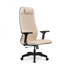 Кресло руководителя Мetta L 1m 38K2/4D Infinity Easy Clean MPES Комплект 6 Молочное