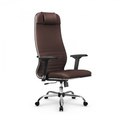 Кресло руководителя Мetta L 1m 38K2/4D Infinity Easy Clean MPES Комплект 7 Темно-коричневое