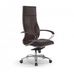 Кресло руководителя Мetta L 1m 46/K Infinity Easy Clean MPES Комплект 1 Темно-коричневое