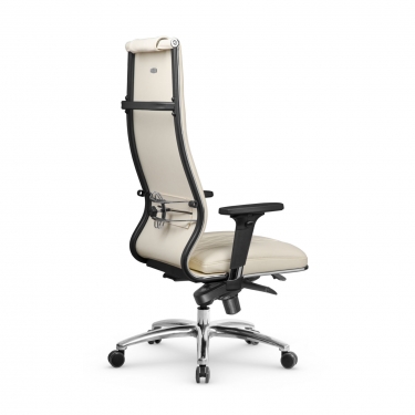 Кресло руководителя Метта Мetta L 1m 50M/2D Infinity Easy Clean MPES Комплект 1 Молочное
