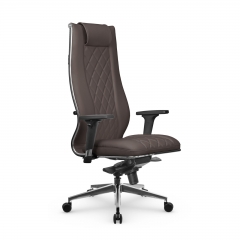 Кресло руководителя Мetta L 1m 50M/2D Infinity Easy Clean MPES Комплект 2 Темно-коричневое