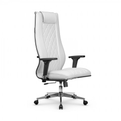 Кресло руководителя Мetta L 1m 50M/2D Infinity Easy Clean MPES Комплект 3 Белое