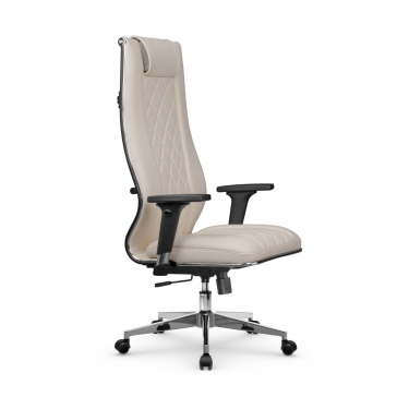 Кресло руководителя Метта Мetta L 1m 50M/2D Infinity Easy Clean MPES Комплект 3 Светло-бежевое