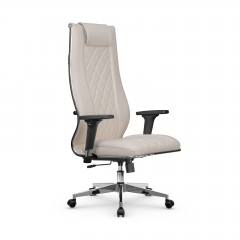 Кресло руководителя Мetta L 1m 50M/2D Infinity Easy Clean MPES Комплект 3 Светло-бежевое