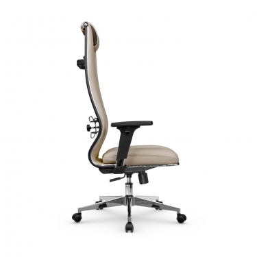 Кресло руководителя Метта Мetta L 1m 50M/2D Infinity Easy Clean MPES Комплект 3 Темно-бежевое